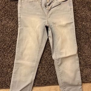 Light wash skinny jeans!